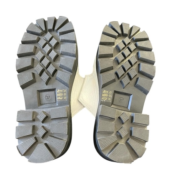 SHELLYS LONDON x DOLLS KILL Amber Flower Chunky Sole Sliders - Picture 11 of 13